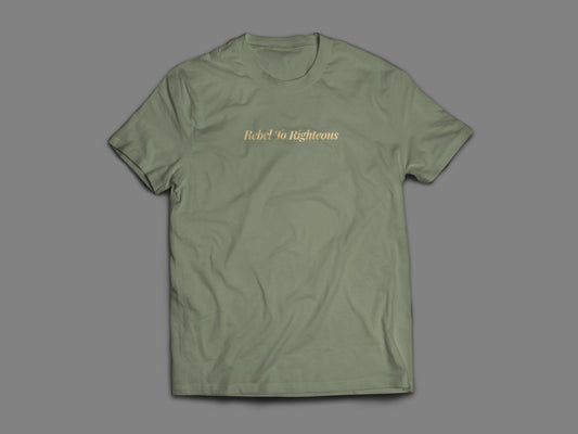 Rebel to Righteous™ Sage Green Tee – Christian Apparel