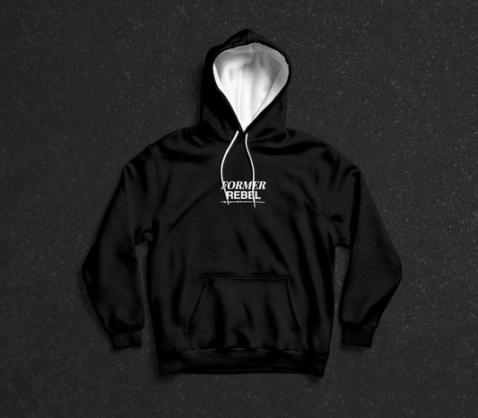 Former Rebel™ Black Hoodie – Christian Faith-Based Apparel