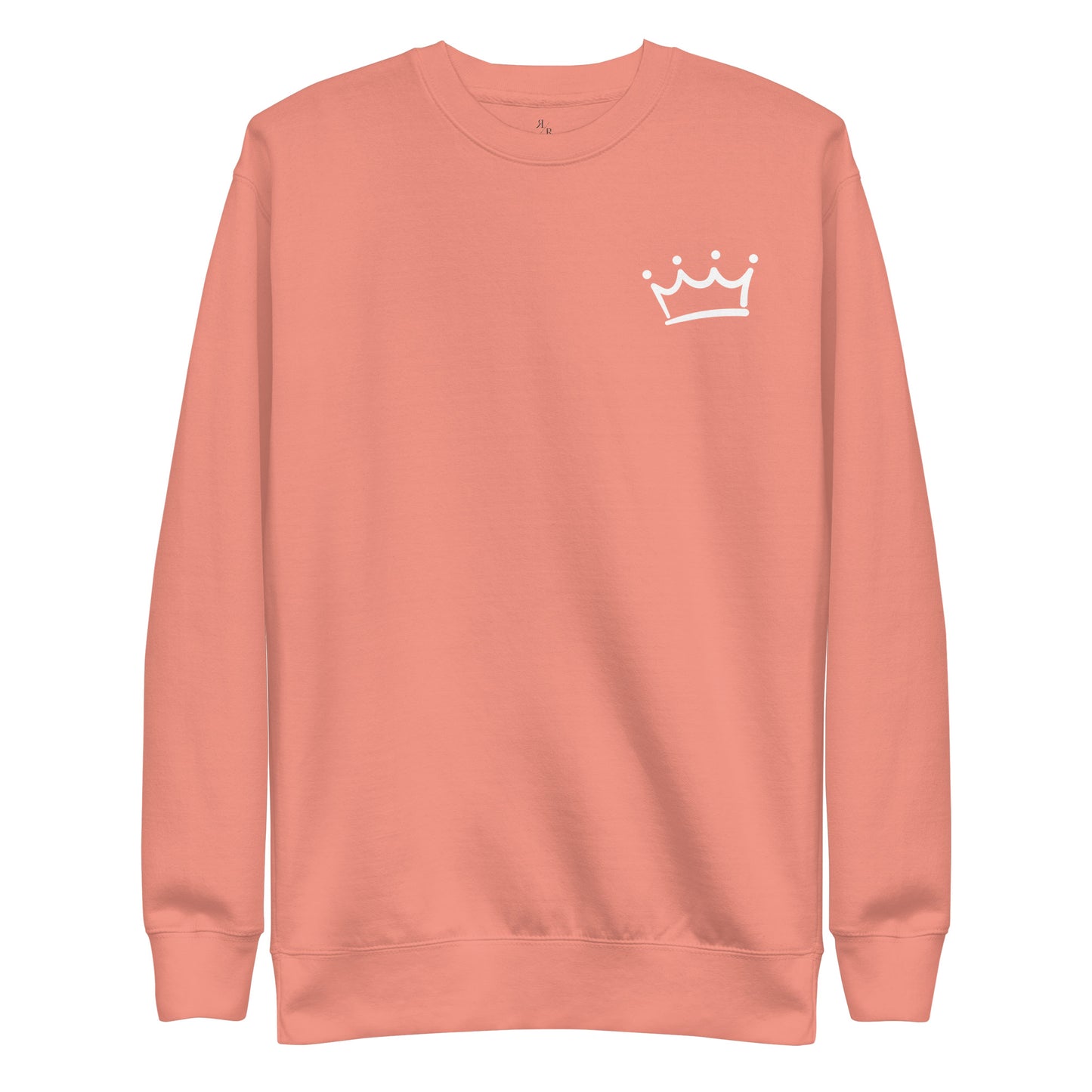 “Christian sweatshirt with For Such a Time as This text in forest green”

“Faith-based crewneck with crown design – Dusty Rose”

“Esther 4:14 sweatshirt for Christian women”